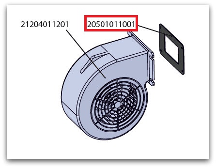 Ущільнення вентилятора - 20501011001